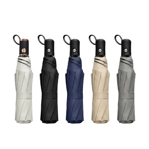 Nouveauté - Parapluie pliable 8K à trois sections, robuste, résistant au vent, protection UV, pour cadeaux d'entreprise et vente en gros - Product Image 1