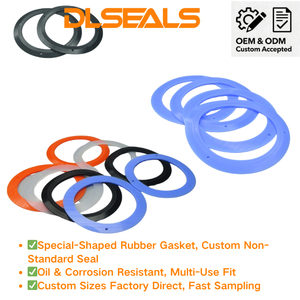DLSEALS <span class=keywords><strong>Joint</strong></span> d'étanchéité <span class=keywords><strong>plat</strong></span> en <span class=keywords><strong>caoutchouc</strong></span> SBR à usage général, amortissant les chocs, pour la <span class=keywords><strong>plomberie</strong></span> et les matériaux de construction - Product Image 2
