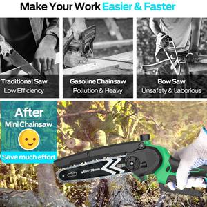 Professional 20V Cordless Chainsaw DIY Industrial Grade <b>Power</b> Tool for Wood Cutting US Local Warehouse Battery Included CS-150T- - Product Image 6