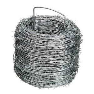 Rollo <span class=keywords><strong>de</strong></span> <span class=keywords><strong>Alambre</strong></span> <span class=keywords><strong>de</strong></span> Púas Galvanizado <span class=keywords><strong>de</strong></span> Calibre 12.5, Recubierto <span class=keywords><strong>de</strong></span> PVC, para Cercas <span class=keywords><strong>de</strong></span> 500 <span class=keywords><strong>Metros</strong></span> - Product Image 1
