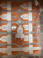 Câble de charge et de données USB-C vers USB-C gris et orange 1M 20W à charge rapide pour iPhone 17