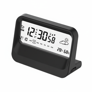 Reloj de Escritorio Digital Zhongnaier con Pantalla LCD, Temperatura, Funciona con Batería, Diseño Minimalista con Retroiluminación para Hogar y Oficina - Product Image 1