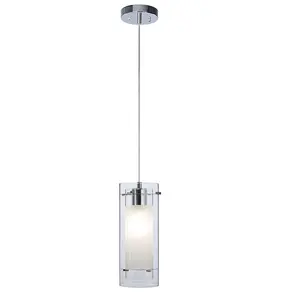 من XiNBEi الحديثة الثريا 1 ضوء البسيطة سقف معلق قلادة مصباح اسطوانة الزجاج المطبخ قلادة ضوء