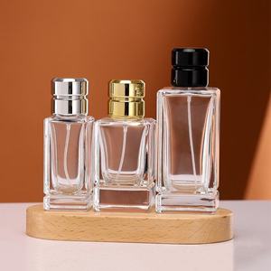 Flacon de parfum vide en verre épais de qualité supérieure, carré, 30 ml, 50 ml, 100 ml, avec vaporisateur et bouchons originaux, vente en gros - Product Image 2