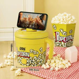 Macchina per Popcorn Elettrica Portatile Automatica Mini con Finestra Trasparente per Uso Domestico, Macchina per Popcorn Fai-da-Te per Bambini - Product Image 4
