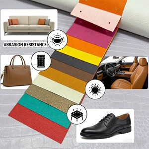 Revêtement pour sièges <span class=keywords><strong>de</strong></span> voiture, ignifuge, <span class=keywords><strong>de</strong></span> qualité supérieure, en PU, pour l'ameublement intérieur, revêtement synthétique pour canapé, décoration, cuir pour meubles - Product Image 4