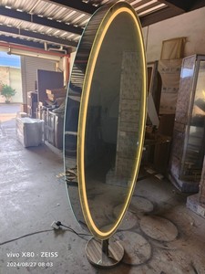 Miroir de <span class=keywords><strong>Salon</strong></span> de Coiffure et de Maquillage LED Mural Doré Grand Format – Offre Spéciale - Product Image 4