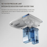 Inodoro inteligente de cerámica de pie con sensor automático 2026, asiento calefactado de alta calidad, doble descarga, control remoto, sifón en P