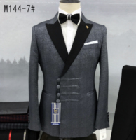 Dernier design de costumes pour hommes de style chinois, sur mesure, smoking 2 pièces, veste de blazer, costumes de mariage pour hommes