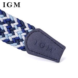 Cuerda tejida Elástico Estiramiento Deportes Tela Cinturón Azul Diseño trenzado a granel Cinturón de <span class=keywords><strong>golf</strong></span> - Product Image 5