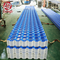 Tuile en PVC, plaque de PVC, tuiles en PVC pour toitures, tuile de toiture en résine synthétique, entreprise de fabrication de tuiles en Chine