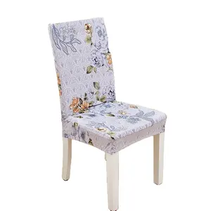 Printed luxury dining room stretch chair cover home slip and short seat cover Non-slip wear-resistant dustproof