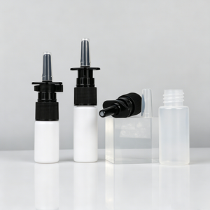 Flacons pulvérisateurs nasaux en HDPE blanc, fabriqués en plastique HDPE épaissi, type à presser, étanches, avec buse à fine brume, idéaux pour - Product Image 3