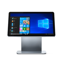 Terminal POS de pantalla táctil de aluminio de 15,6 "todo en uno de alta calidad, sistema de caja registradora de gama alta ultrafino