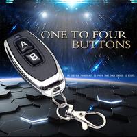 Télécommande d'ouverture de portail automatique 2 boutons, porte-clés Yet027, code d'apprentissage, copie de code, transmetteur RF sans fil