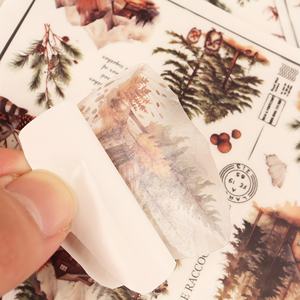 JAI IMAN 2 hojas de PVC personalizable impermeable cuatro estaciones bosque autoadhesivo DIY transferencia pegatina para ordenador portátil - Product Image 3