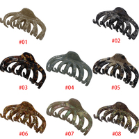Nouvelle pince à cheveux en acétate de citrouille dégradée coréenne, élégante et rétro, pince à cheveux de 13 cm de haute qualité, accessoires de cheveux élégants
