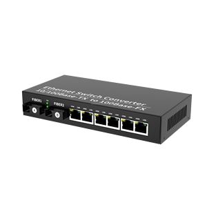 Offre Spéciale – Transceiver Fibre Optique Monomode 100 Mbps avec 2 Ports Optiques + 6 Ports Électriques (6FE+2FX) - Product Image 1