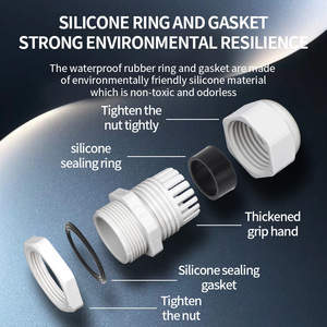 Mỹ IP68 Cáp tuyến kết nối NPT chống cháy Nylon chống thấm nước bảo vệ đầu Pull-off nhựa - Product Image 3