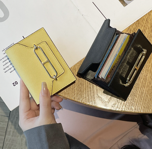 Tarjetero de Cuero Genuino para Mujer, con Múltiples Ranuras para Tarjetas, Gran Capacidad, de Cuero Vacuno, con Bloqueo Antimagnético RFID - Product Image 4