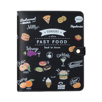 Planificateur de journal en cuir PU A5/A6 personnalisé cahier à reliure avec couverture imprimée avec logo à feuilles mobiles pour l'organisation de la prise de notes personnalisée