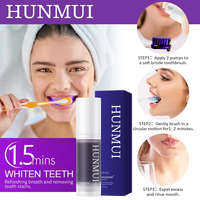 Dentifrice V34 à la menthe et aux herbes, marque privée, correcteur de couleur violet, sérum éliminateur de taches, soin buccal liquide 30g, formule régulière