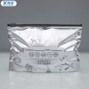 Sacs de conservation alimentaire refermables en aluminium avec logo personnalisé, antibactériens, pour viande et fruits de mer - Product Image 2