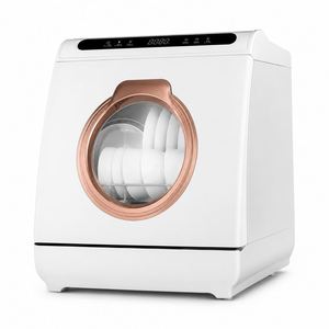 Lave-vaisselle de comptoir pour 8 couverts avec capacité de 75 ° Sèche-cheveux à air chaud PTC haute température C Double 360 °   Pulvérisation et décharge automatique des scories - Product Image 1