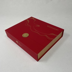 Sang trọng MOONCAKE Quà Tặng Bao bì hộp biểu tượng tùy chỉnh Lá Vàng Chất lượng cao có thể tái chế giấy carton cho bán buôn - Product Image 4