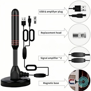 Antena de <span class=keywords><strong>TV</strong></span> Digital de Largo Alcance, Base Magnética, Portátil, para Interiores y Exteriores, Antena HD Digital con Amplificadores, Más Vendida - Product Image 4