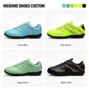 Chaussures <span class=keywords><strong>de</strong></span> football en PU imprimées pour hommes, légères, à tige basse, pour terrain <span class=keywords><strong>synthétique</strong></span>, bottes <span class=keywords><strong>de</strong></span> football personnalisées, marque privée, chaussures <span class=keywords><strong>de</strong></span> sport d'équipe - Product Image 2