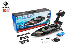 WLtoys <span class=keywords><strong>WL916</strong></span> RC barco 2,4 Ghz 55 KM/H sin escobillas de alta velocidad modelo de barco de carreras Control remoto lancha niños RC Juguetes - Product Image 6