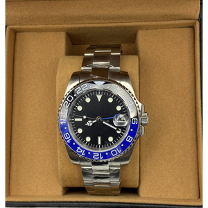 Reloj Mecánico de Lujo para Hombre con Función GMT Práctica, Resistente al Agua, Movimiento NH34, Esfera con Números Arábigos, Estilo Moderno - Product Image 2