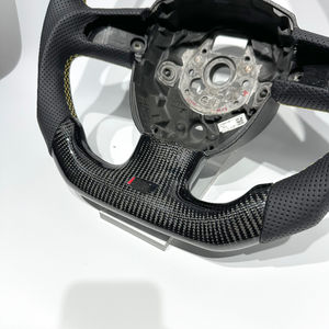 Volant de voiture en cuir plat et cuir perforé le plus populaire pour <span class=keywords><strong>Audi</strong></span> <span class=keywords><strong>Q</strong></span> C8 A1 A3 A4 A5 A6 A7 A8 B6 B7 B8 B9 C6 C7 TT R8 - Product Image 3