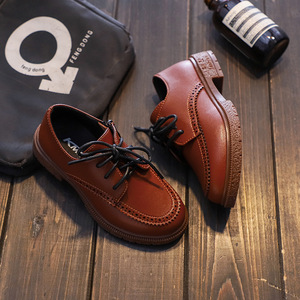 Scarpe all'ingrosso per bambini in pelle sintetica per ragazzi autunno nuovi mocassini in stile coreano scarpe classiche britanniche nere - Product Image 3