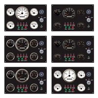 Nouveau 190mm 300 12V/24V OEM Jauge Set Combination Panel Instrument pour Inboard Cars & Ships avec Water Temp Oil Pressure & Speed