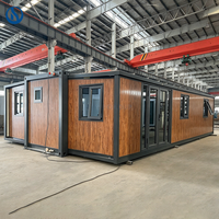 Maison conteneur pliable Honlu, maison modulaire préfabriquée en kit, cabines de vie en structure acier ignifuge