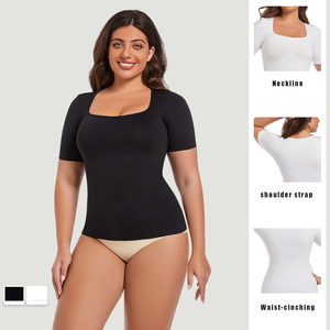 قميص نسائي لتشكيل الخصر بدون خياطة بمقاسات كبيرة - Product Image 2