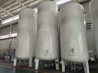 Conteneur de réservoir de stockage d'azote liquide de type vertical du vide poussé 10M3 16Bar