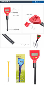 เครื่องวัดความชื้นในดินดิจิตอลแบบพกพาเครื่องวัดค่า <span class=keywords><strong>pH</strong></span> ในดินเครื่องวัดค่า <span class=keywords><strong>pH</strong></span> ในดินพร้อมจอแสดงผล LCD มิเตอร์วัดดินดิจิตอล - Product Image 5