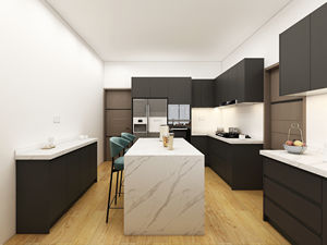 Gabinetes de Cocina Modernos Personalizados de Guangdong, Muebles de Cocina de Madera Contrachapada para Comedor, Isla de Cocina - Product Image 3