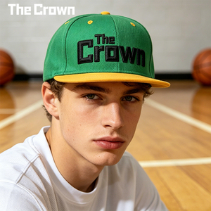 Custom Logo 6 Panel Structured <b>Flat</b> Brim Cap Wholesale Bulk Embroidered <b>Hat</b> With Contrast Teal Accents Manufacturer - Product Image 1