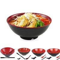 Vaisselle de restaurant très vendue, bol à ramen en mélamine incassable de 7,5 pouces (32 oz)