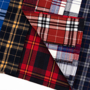 <span class=keywords><strong>Chemise</strong></span> à manches longues à carreaux en tissu à carreaux pour <span class=keywords><strong>homme</strong></span>, <span class=keywords><strong>chemise</strong></span> décontractée en flanelle à carreaux, <span class=keywords><strong>chemise</strong></span> boutonnée à patchwork - Product Image 6