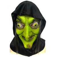 Masque de sorcière en latex effrayant pour Halloween, accessoire de cosplay pour faire semblant d'être une vieille femme, masque de personnage pour jeu de rôle, masque intégral