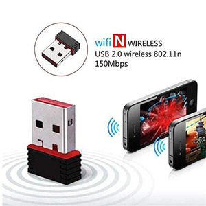 Adaptador USB WiFi Inalámbrico 802.11N de 150M <span class=keywords><strong>7601</strong></span> Compatible con <span class=keywords><strong>Windows</strong></span> USB2.0 Mini, Nuevo Diseño - Product Image 5