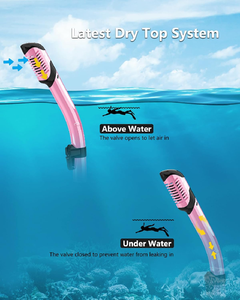 공장 직송 강화유리 렌즈 실리콘 스커트 스트랩 탑 스노클링 세트 무료 증정 - Product Image 5