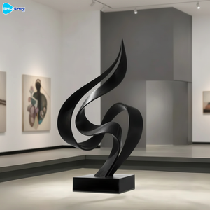 منحوتة فنية حديثة من الفولاذ المقاوم للصدأ على شكل لهب متحرك قابلة للتخصيص - Product Image 5