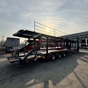 Camiones Tractores de Dos Pisos para Transporte de Automóviles, 8 Asientos, 3 Ejes, 17 m, Elevación Hidráulica, Remolques para Transporte de Vehículos - Product Image 2