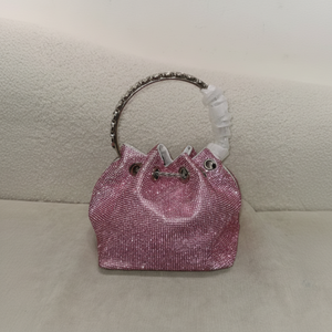 Bolso de mano de diseñador de lujo hecho a mano con decoración de perlas, bolsos de noche elegantes para fiestas y bodas. - Product Image 1